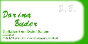 dorina buder business card